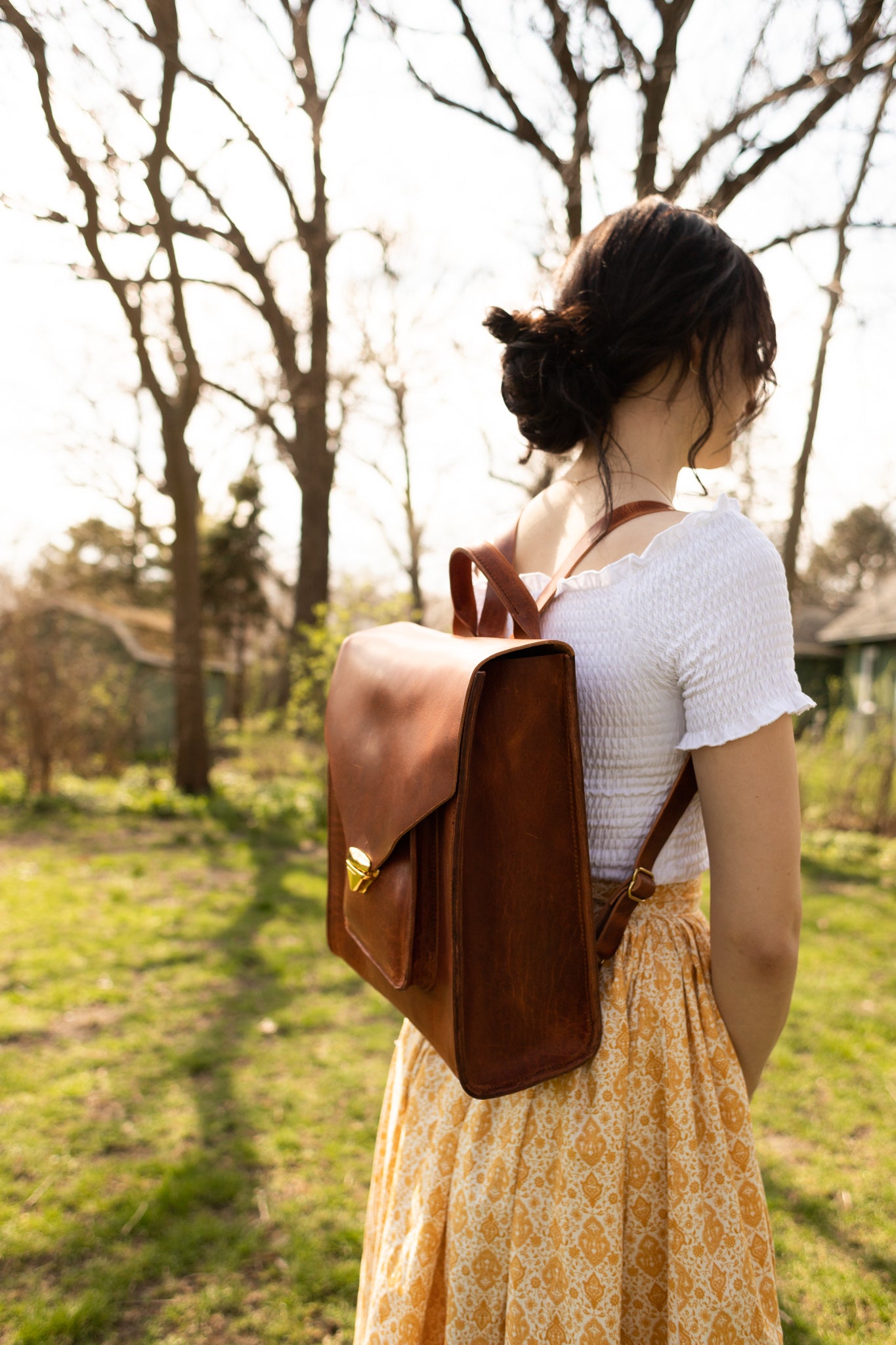 Adjustable Leather Shoulder Strap | Chic Sparrow Patina